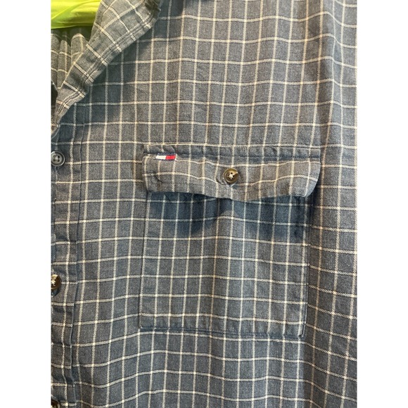 Tommy Hilfiger Shirt Mens Large  Plaid Long Sleeve Button Down Preppy - Picture 2 of 6